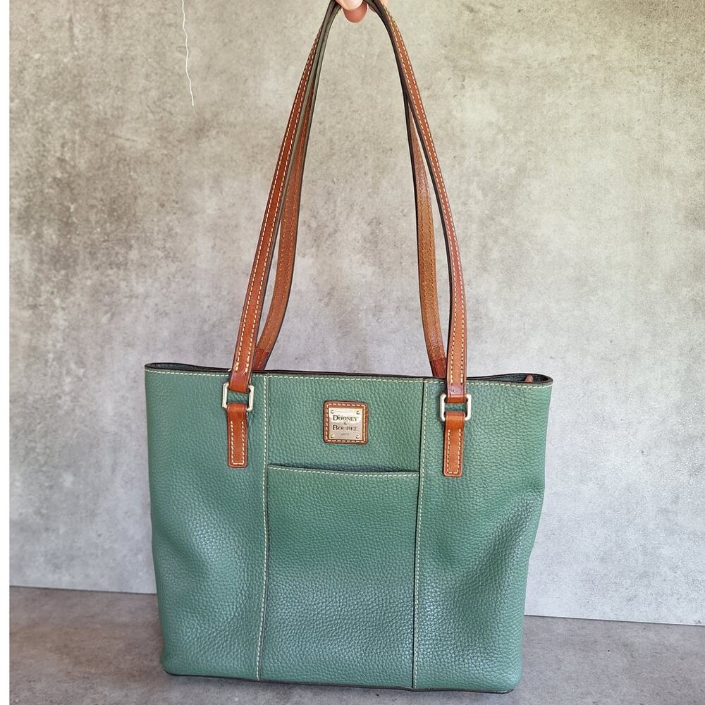 Dooney & Bourke Lexington small shopper Sage green earth tones pebbled leather
